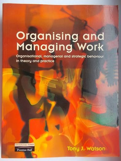 Organising and Managing Work