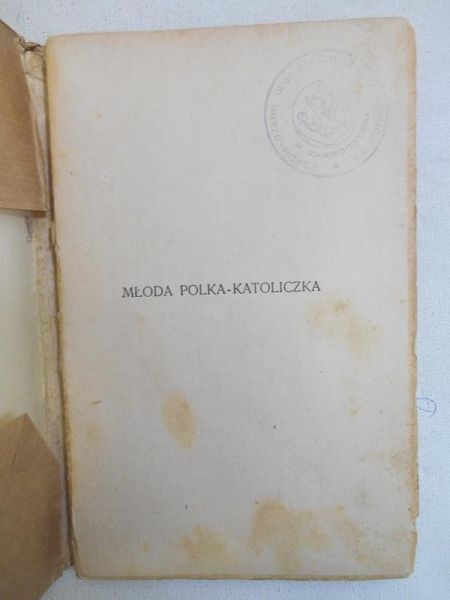 Młoda Polka-katoliczka 1927 r.
