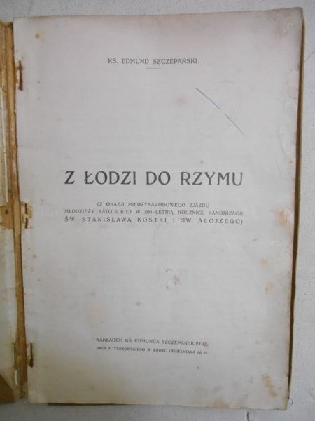 Z Łodzi do Rzymu 1928 r.