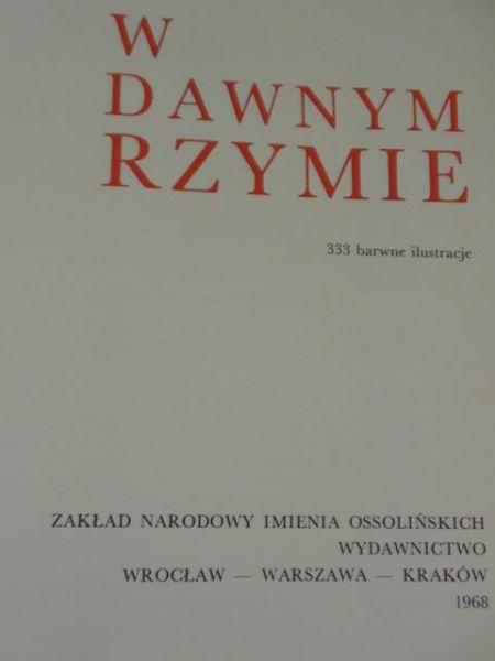 W dawnym Rzymie