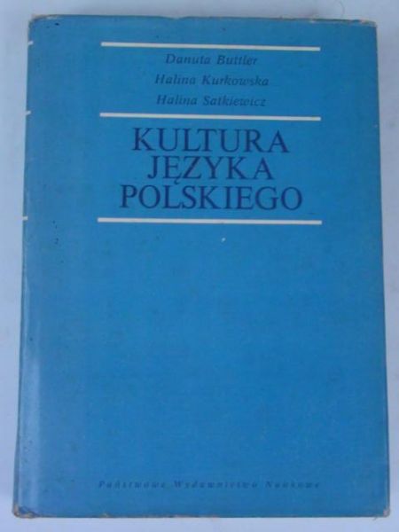 Butter Danuta, Kurkowska Halina - Kultura języka polskiego