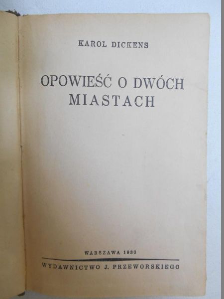Opowieść o dwóch miastach, 1936 r.