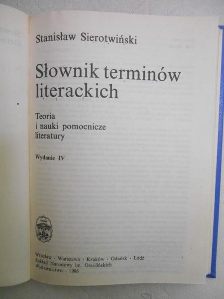 Słownik terminów literackich