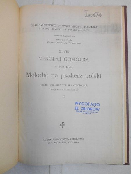 Melodie na psałterz polski
