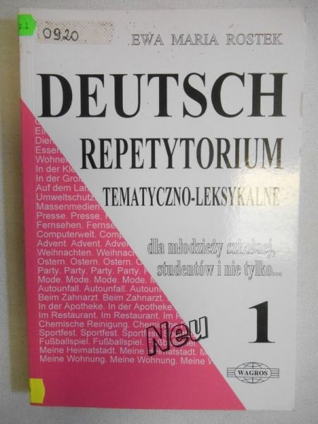 Deutsch. Repetytorium tematyczno-leksykalne 1