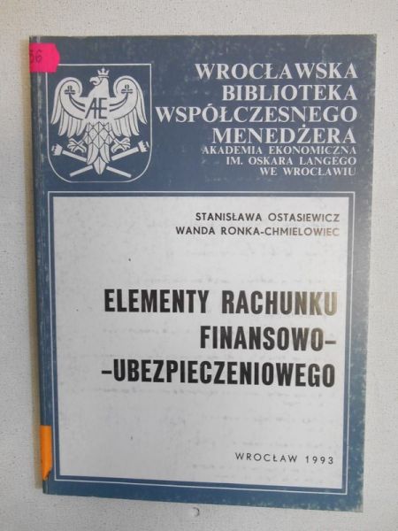 Elementy rachunku finansowo-ubezpieczeniowego