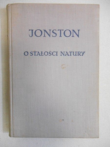 Jonston Jan - O stałości natury