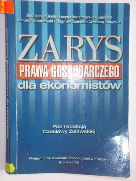 (red.) - Zarys prawa gospodarczego dla ekonomistów