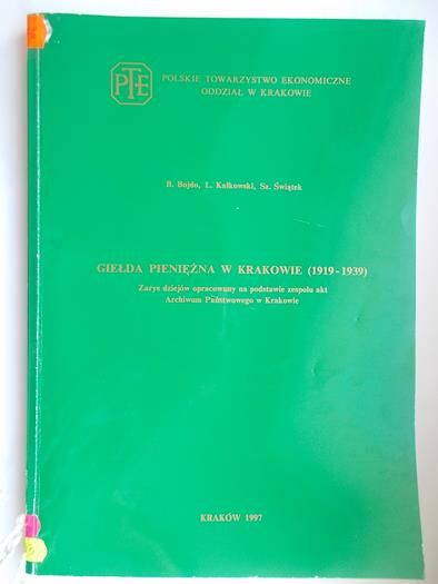 Giełda pieniężna w Krakowie (1919 – 1939)