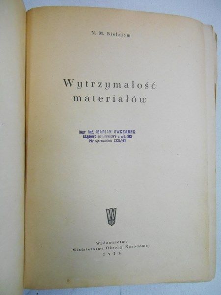 Bielajew N. M. - Wytrzymałość materiałów