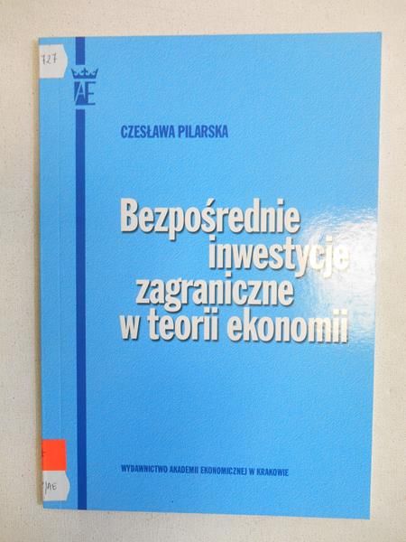 Bezpośrednie inwestycje zagraniczne w teorii ekonomii
