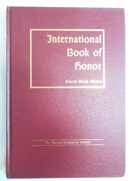 Evans J. M., Thomson J.S.,   - International book of honor