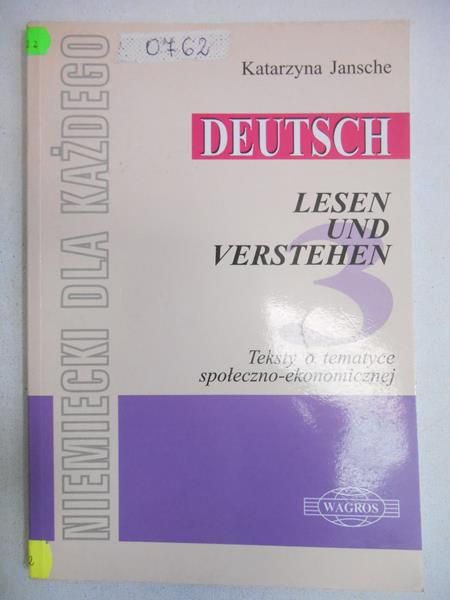 Jansche Katarzyna - Deutsch. Lesen und verstehen 3