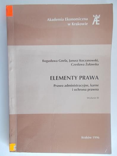 Gnela Bogusława - Elementy prawa