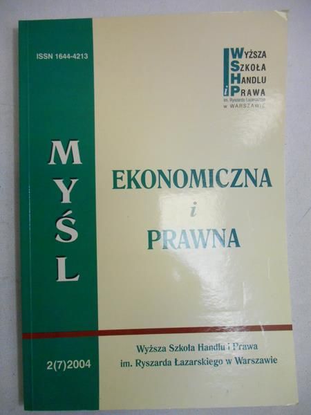 Lubiński Marek - Myśl ekonomiczna i prawna