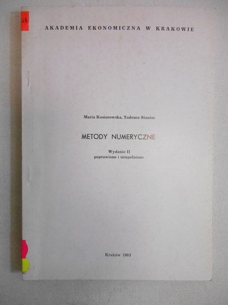 Kosiorowska Maria - Metody numeryczne