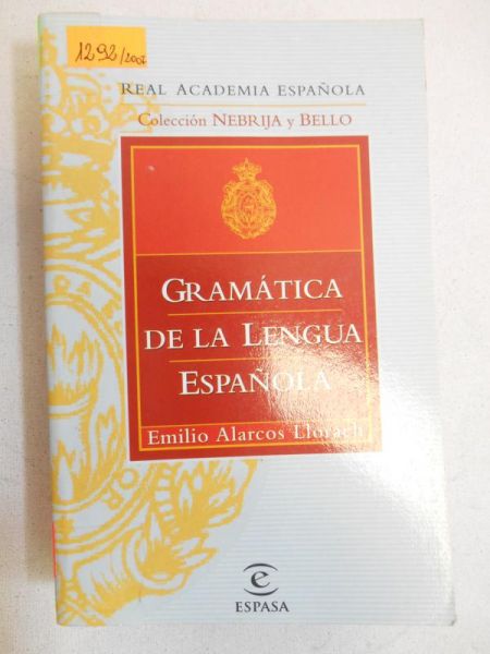 Gramatica de la Lengua Espanola