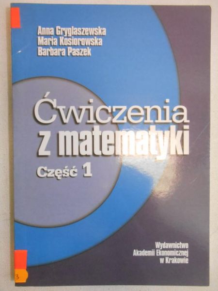 Ćwiczenia z matematyki, cz.1