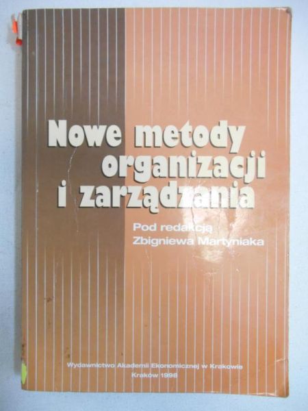 Nowe metody organizacji i zarządzania