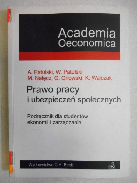Patulski Andrzej - Prawo pracy i ubezpieczeń społecznych