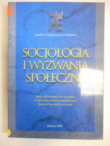 Wegrzecki   - Socjologia i wyzwania społeczne
