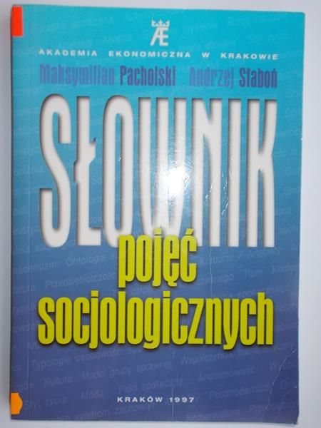 Pacholski Maksymilian - Słownik pojęć socjologicznych