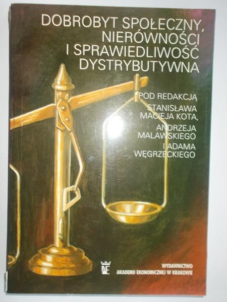 Dobrobyt społeczny, nierówności i sprawiedliwość dystrybutywna