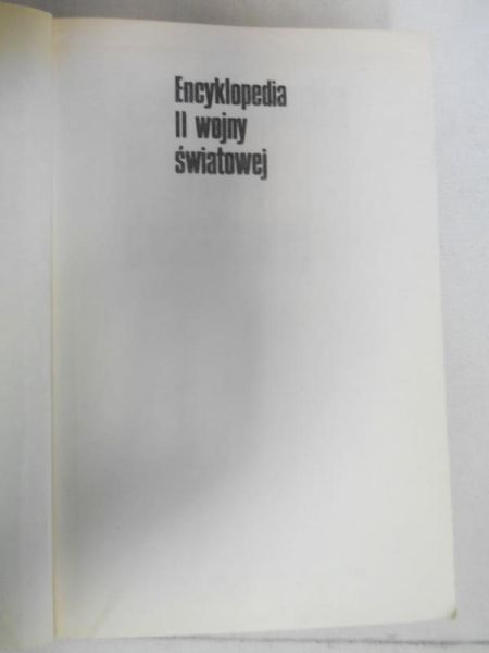 Biegański Witold (red.) - Encyklopedia II wojny światowej