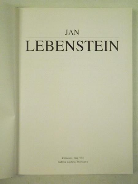 Jan Lebenstein