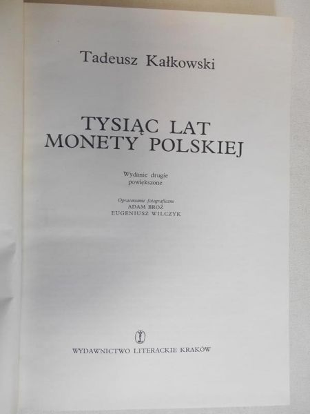 Kałkowski  - Tysiąc lat monety polskiej