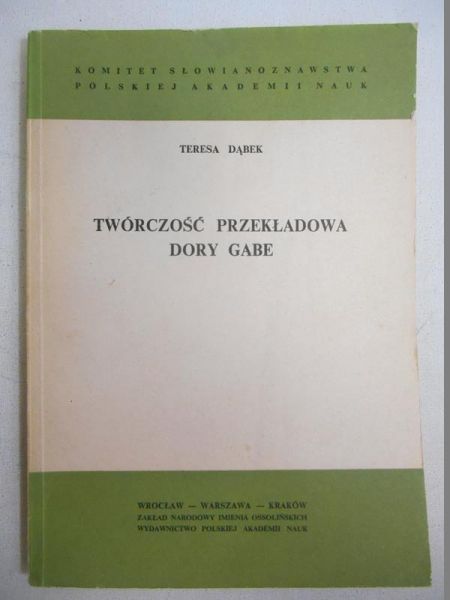 Twórczość przekładowa Dory Gabe