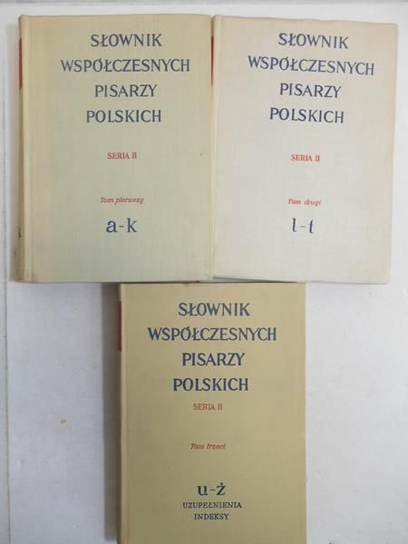 Słownik współczesnyh pisarzy polskich. T. I-III