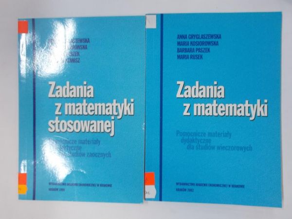 Zadania z matematyki / Zadania z matematyki stosowanej