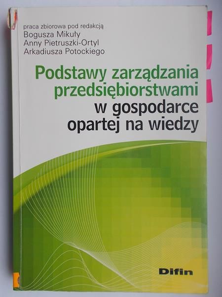 Podstawy zarządzania przedsiębiorstwami w gospodarce opartej na wiedzy
