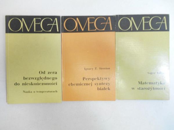 Perspektywy chemicznej syntezy białek  Matematyka w starożytności  Od zera bezwzględnego do nieskończoności