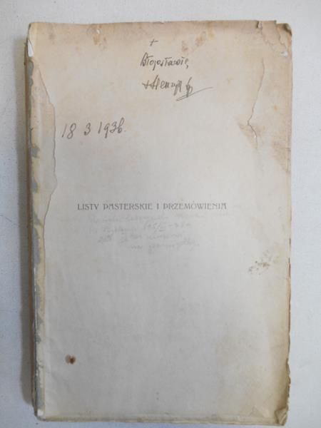Listy pasterskie i przemówienia, 1928 r.