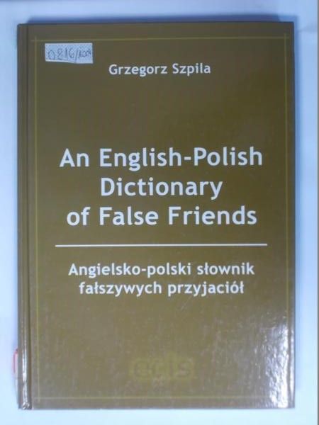 An English-Polish Dictionary of False Friends