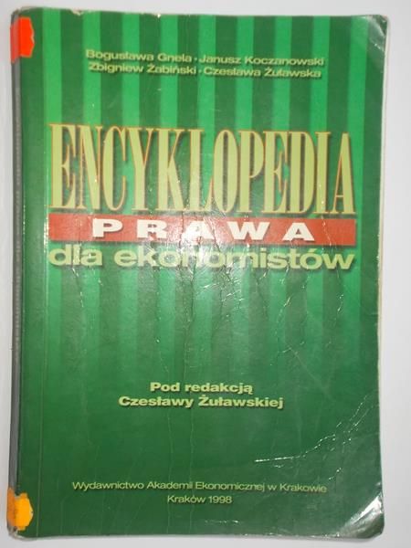 Żółkowska Czesława - Encyklopedia prawa dla ekonomistów