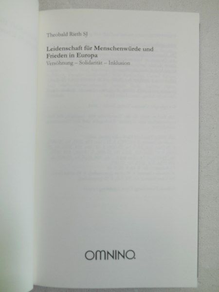 Leidenschaft für Menschenwürde und Frieden in Europa