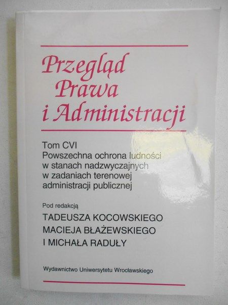 Przegląd prawa i administracji