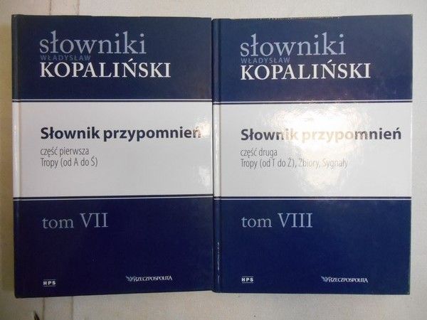 Słownik przypomnień, 2 części