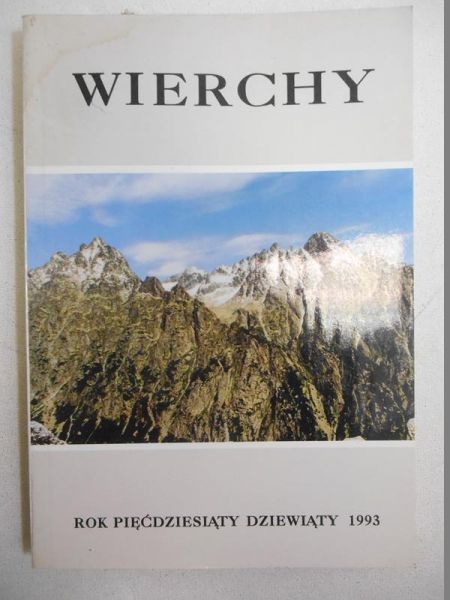 Wierchy. Rok pięćdziesiąty dziewiąty 1993