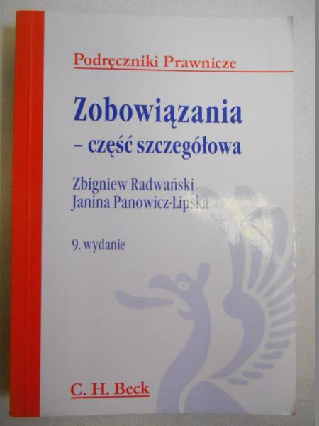 Zobowiązania - część szczegółowa
