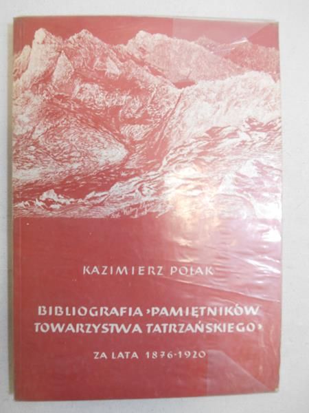 Bibliografia pamiętników Towarzystwa Tatrzańskiego