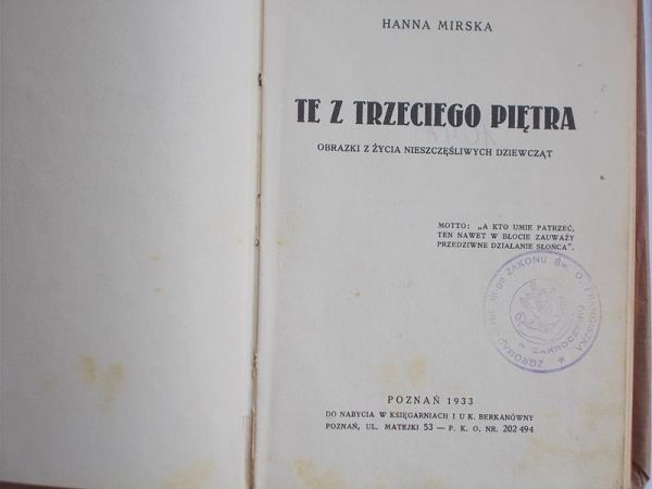 Te z trzeciego piętra, 1933 r.