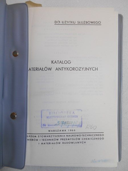 Katalog materiałów antykorozyjnych. Cz. 3. Tworzywa niemetalowe