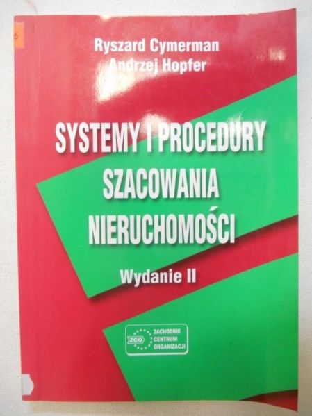 Cymerman Ryszard - Systemy i procedury szacowania nieruchomości