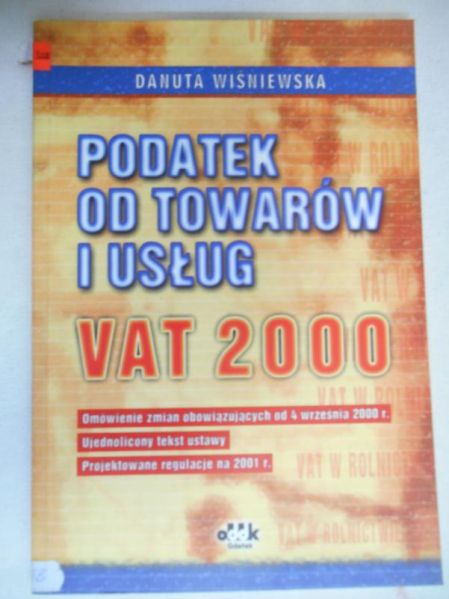 Podatek od towarów i usług VAT 2000