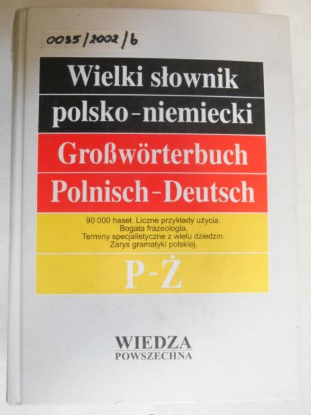 Wielki słownik polsko-niemiecki P-Ż