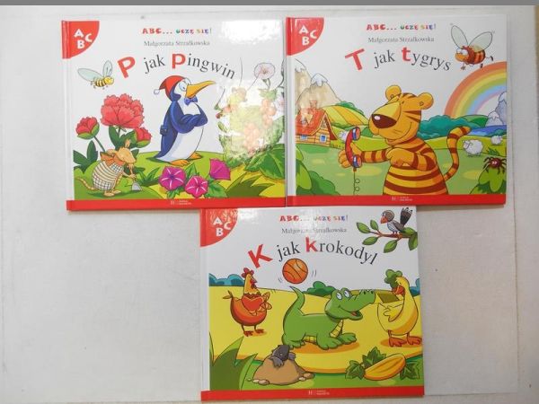 K jak krokodyl / P jak pingwin / T jak tygrys